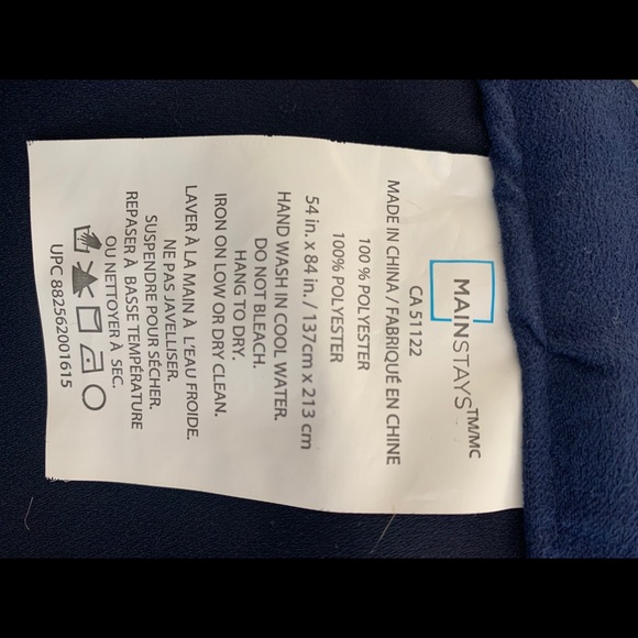 Blue mainstays drapes - Picture 3 of 5